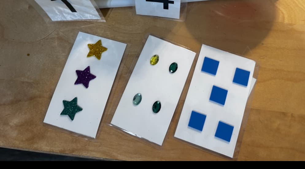 Number Cards from Material Prep Digital and Tactile Materials