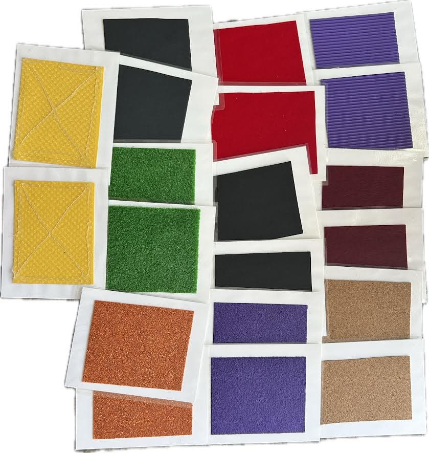 Texture Flashcards from Material Prep Digital and Tactile Materials