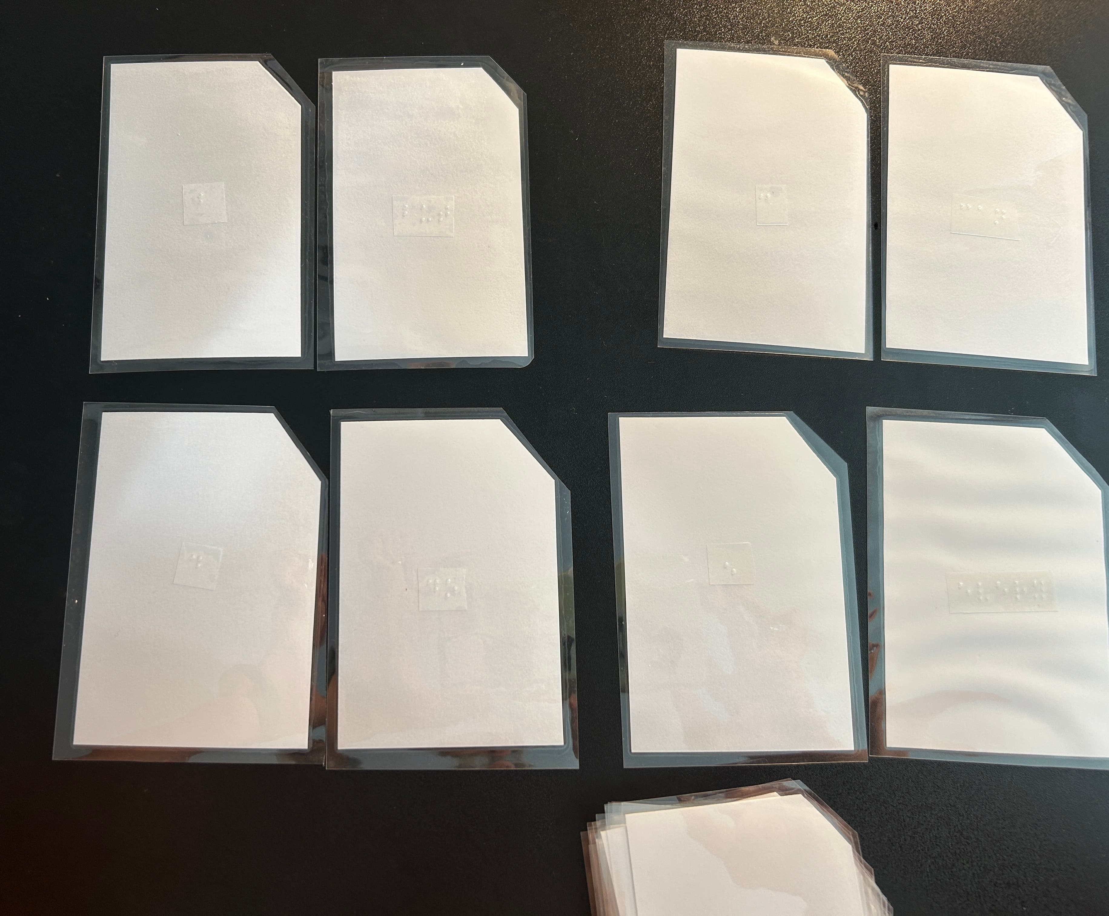 Braille Flash Card Letter To Word from Material Prep Braille Materials