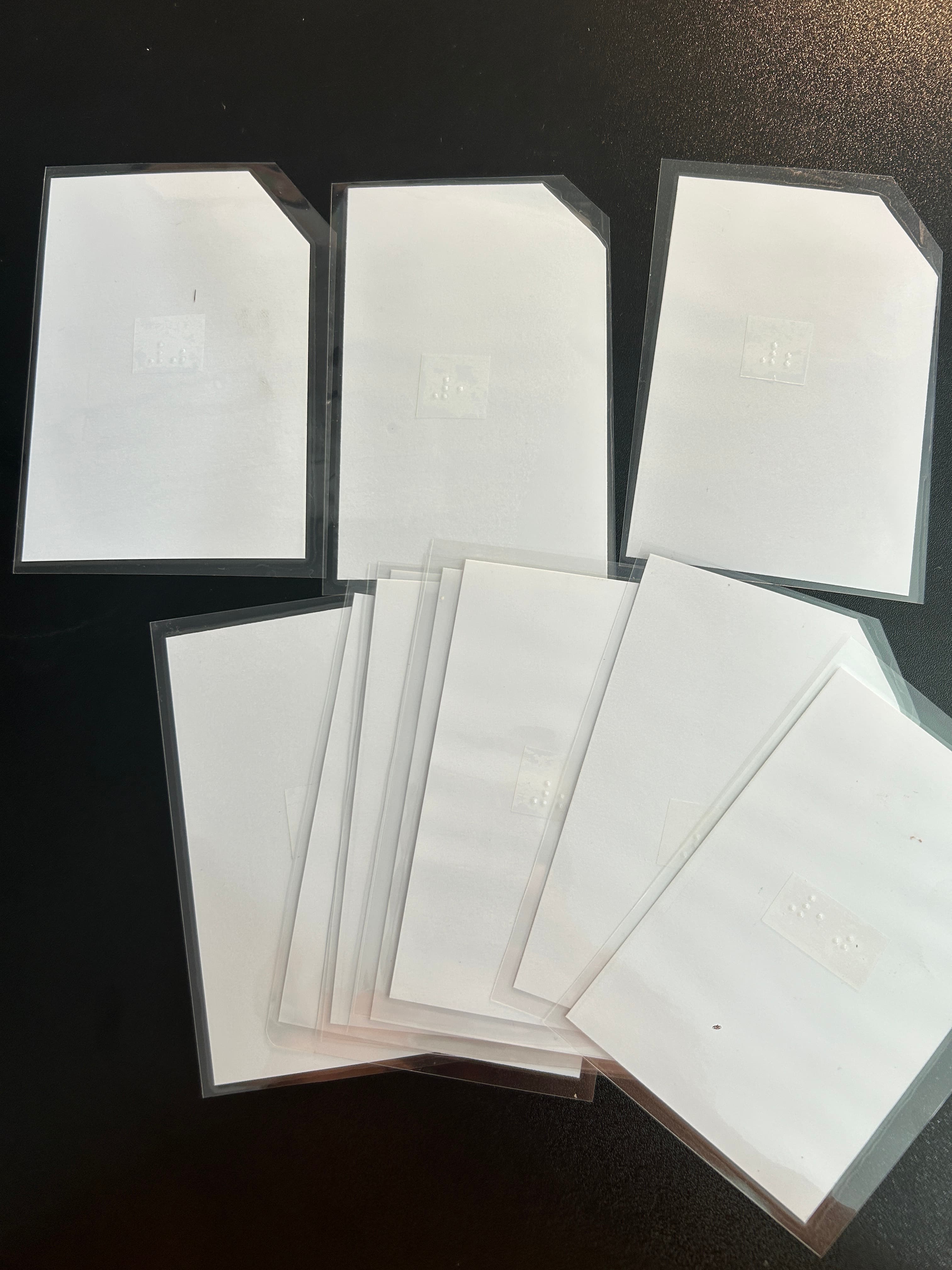 Braille Flash Card Set from Material Prep Braille Materials